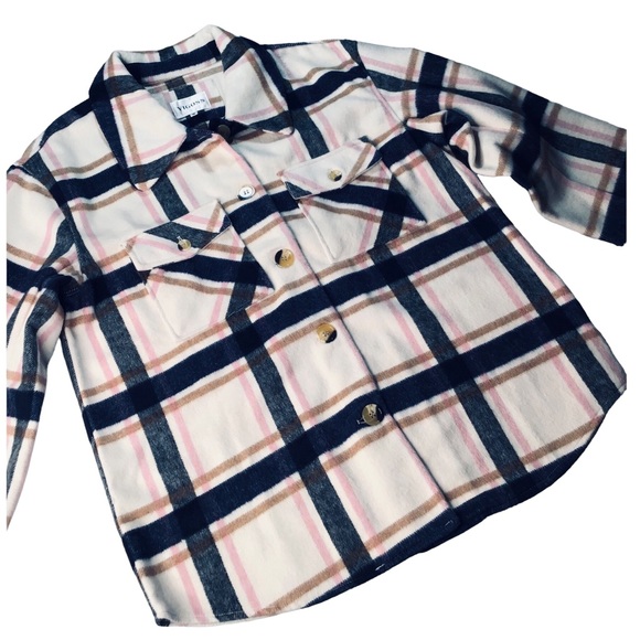 VIGOSS - Plaid Flannel Plus Size Shacket (Shirt + Jacket) Size 1 X NWOT - Picture 11 of 16